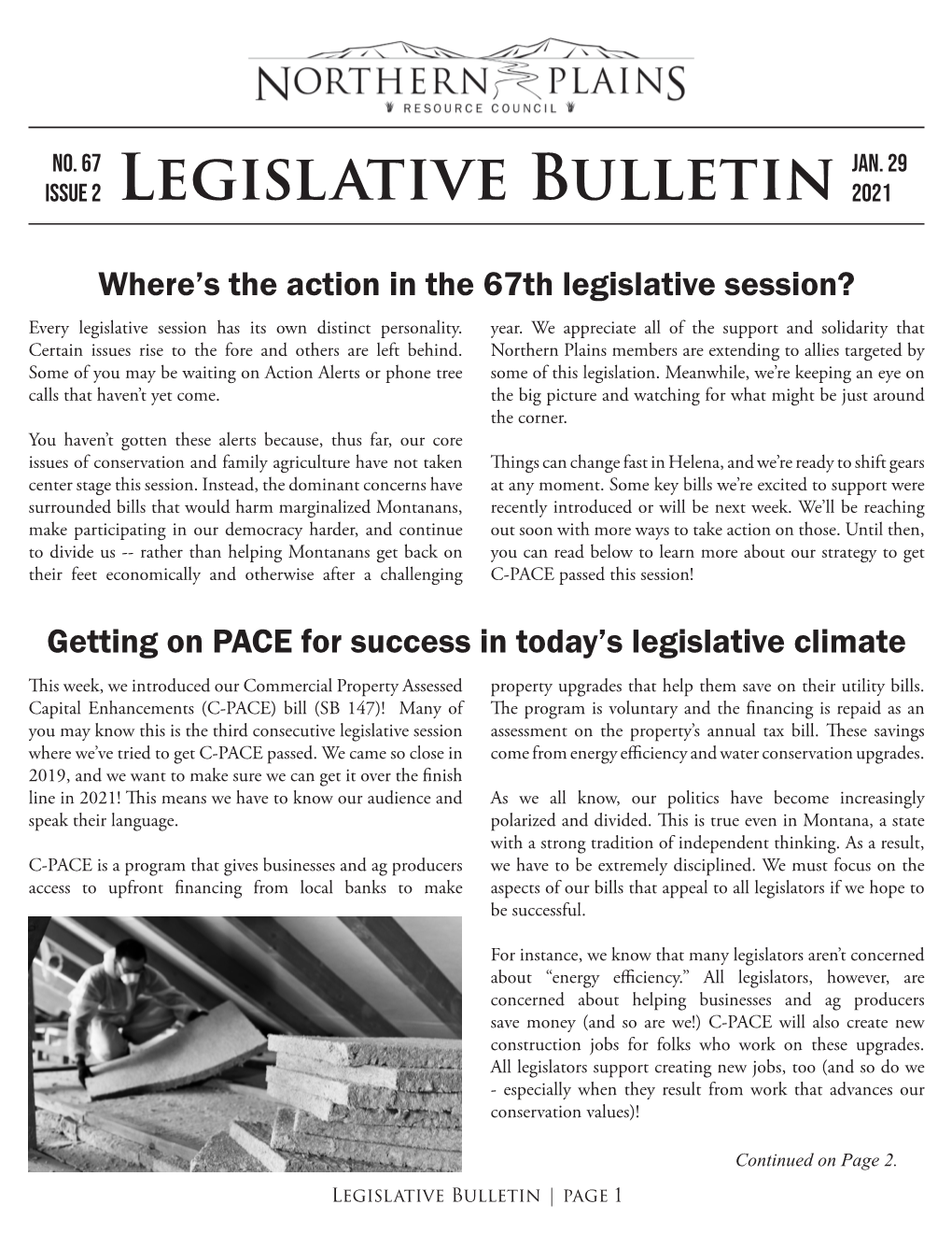 Legislative Bulletin 2021