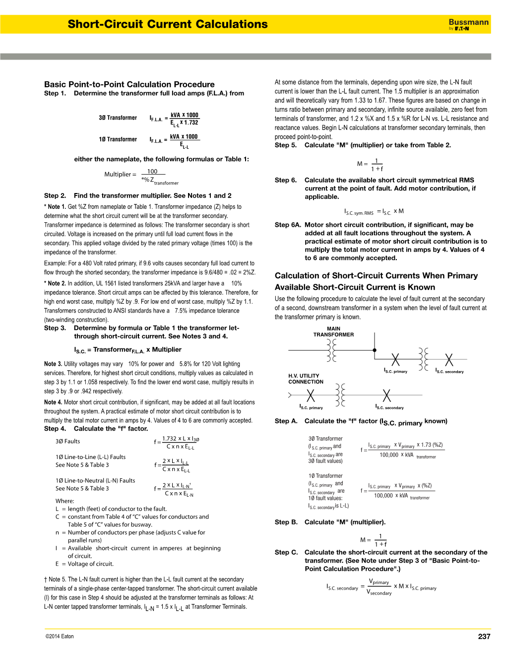 Short-Circuit Current Calculations