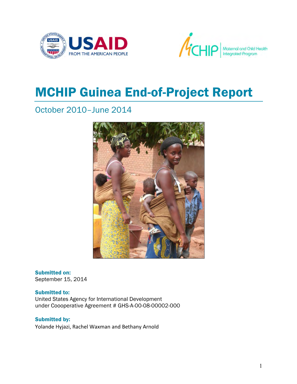MCHIP Guinea End-Of-Project Report October 2010–June 2014