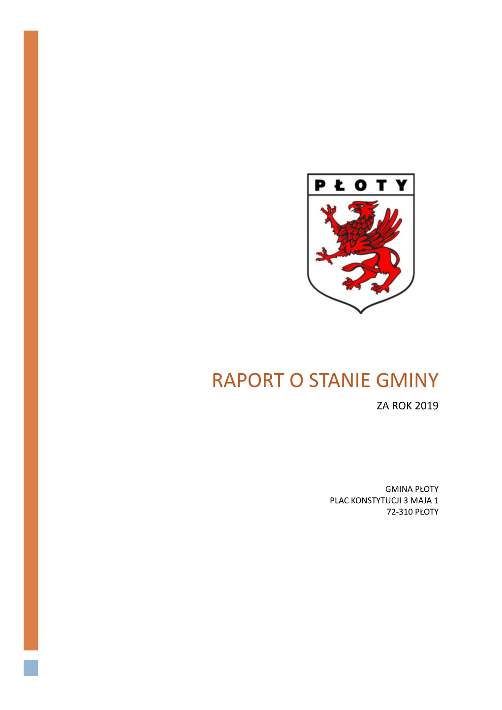 Raport O Stanie Gminy Płoty Za Rok 2019