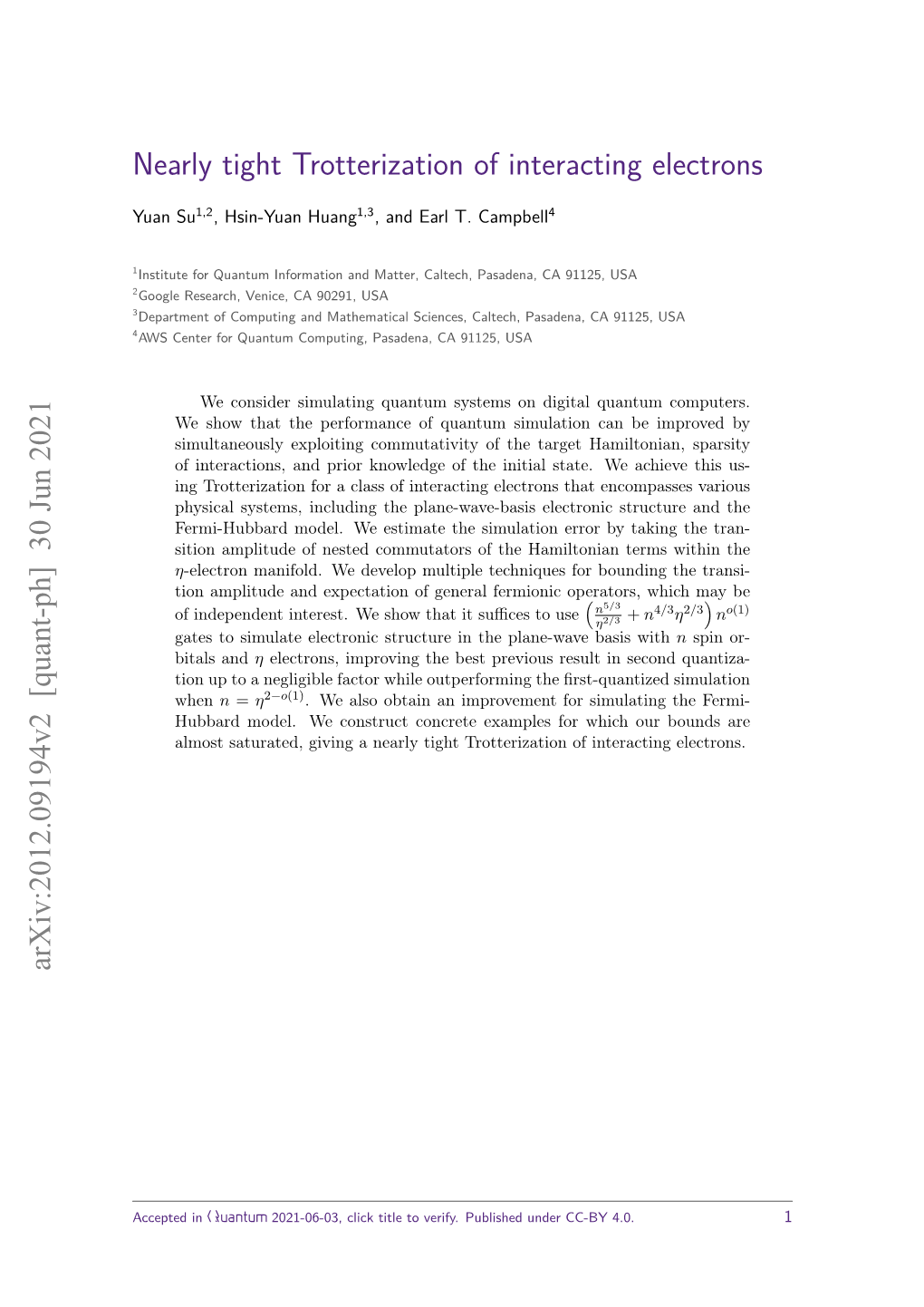 Nearly Tight Trotterization of Interacting Electrons