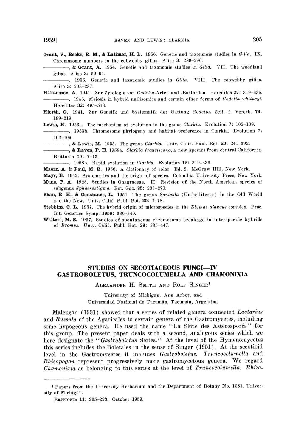 Studies on Secotiaceous Fungi-IV Gastroboletus, Truncocolumella