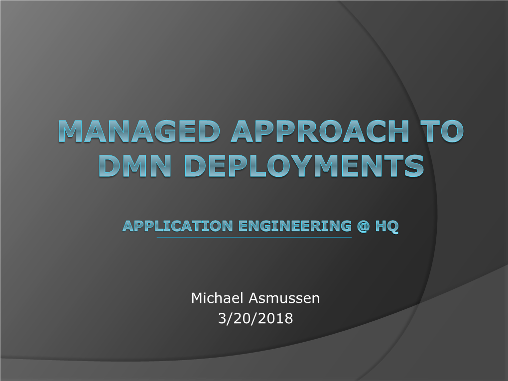 Managed Approach to RF System Deployment a Six Sigma Effort