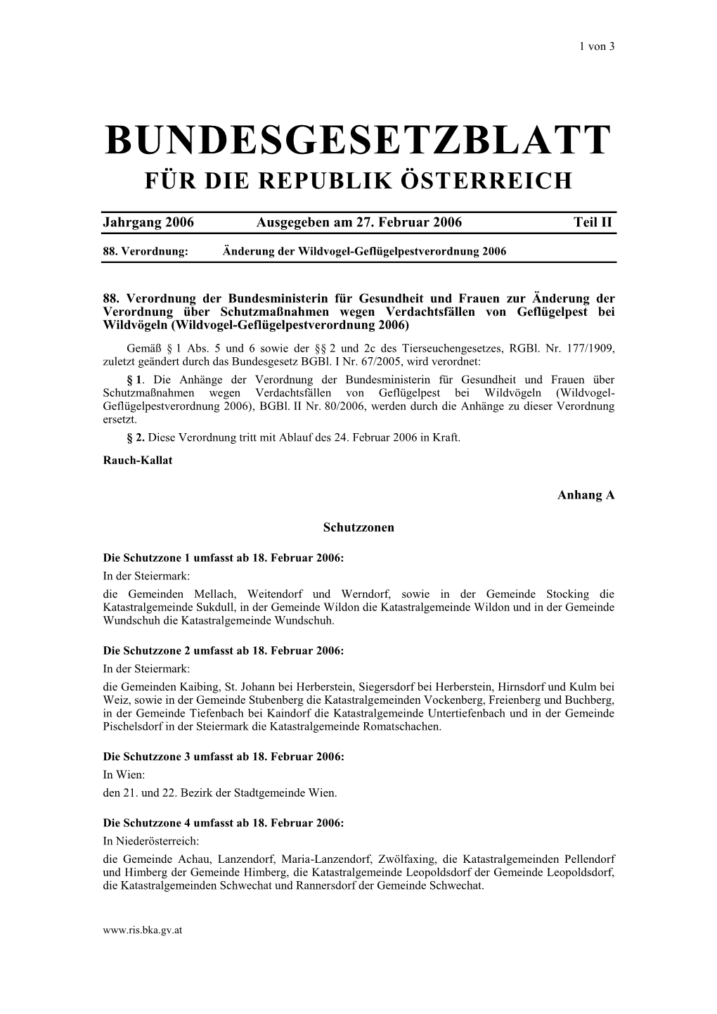 Bundesgesetzblatt Für Die Republik Österreich