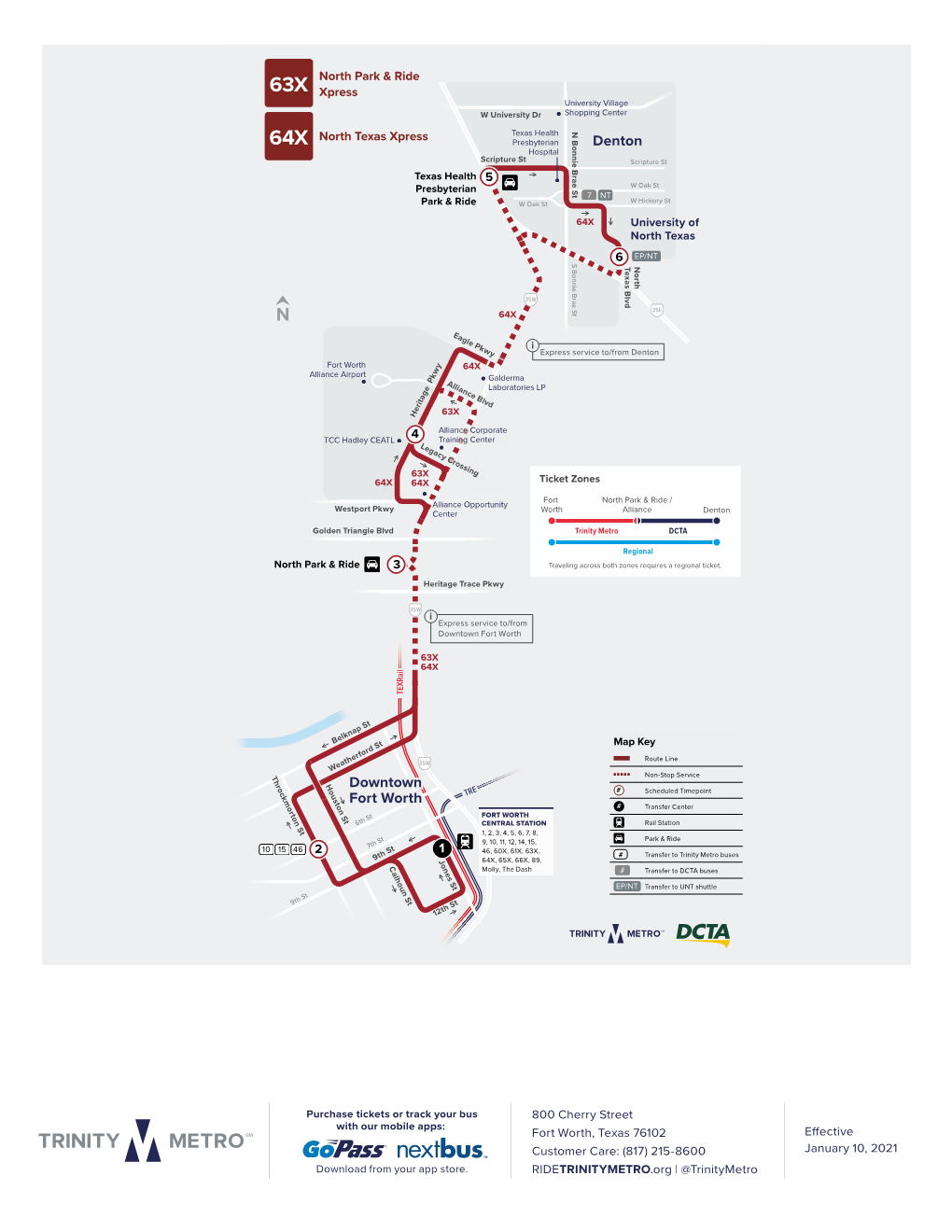 Bus Route 63X And