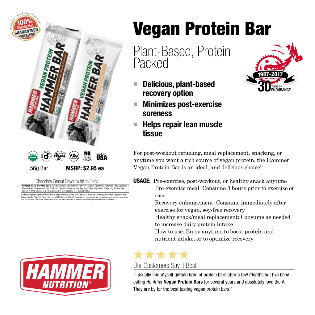 Vegan Protein Bar Plant-Based, Protein Packed