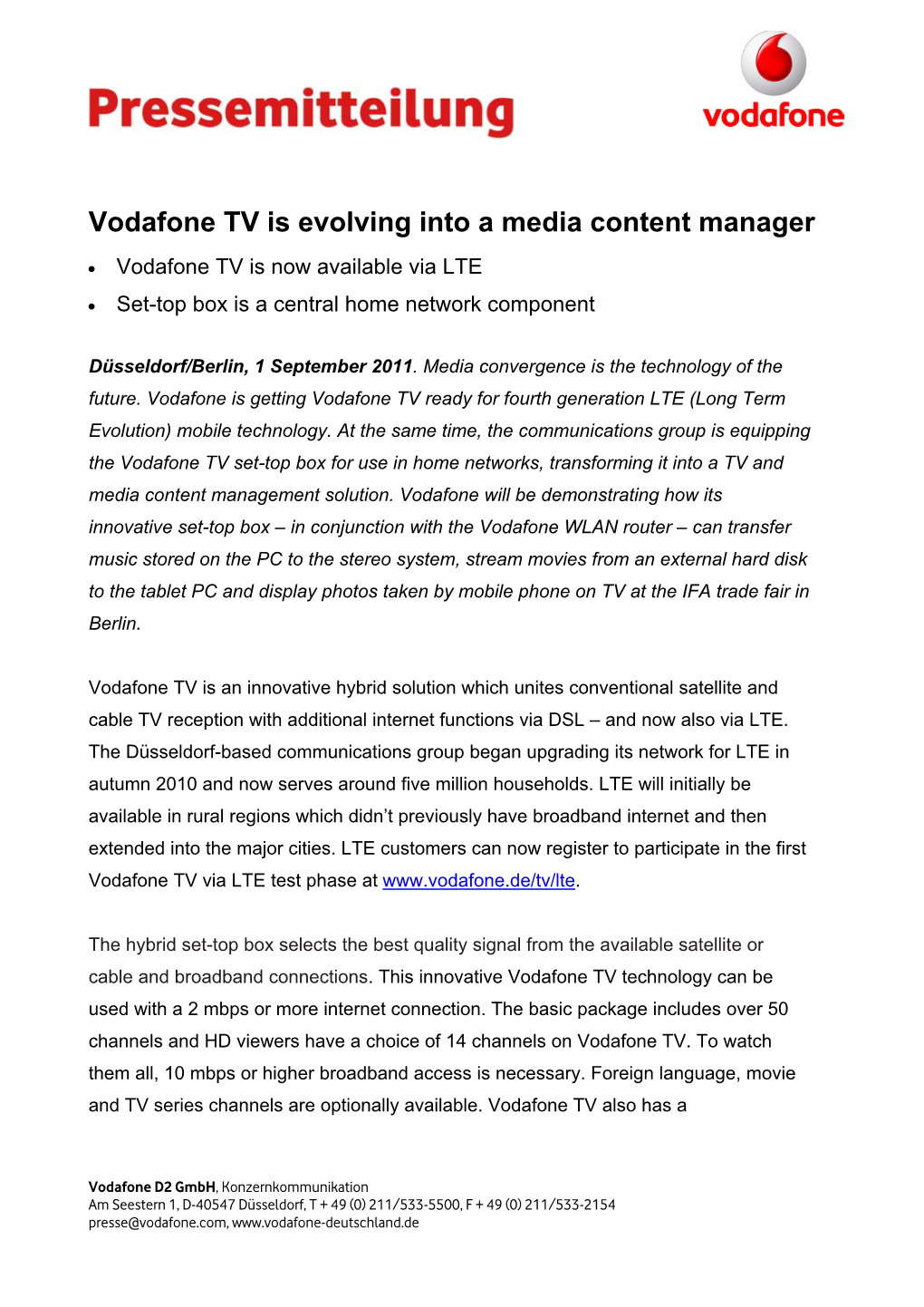 Vodafone TV Is Evolving Into a Media Content Manager