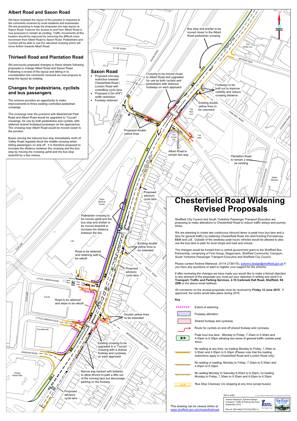Chesterfield Road Widening Revised Proposals
