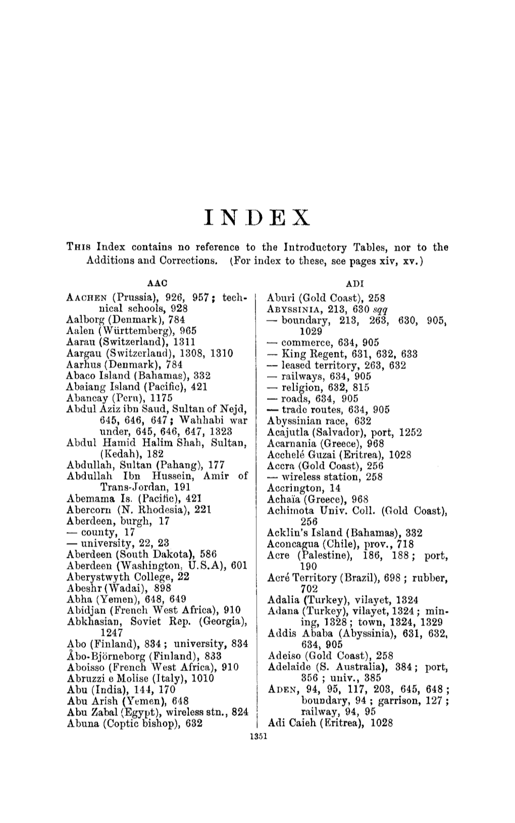 For Index to These, See Pages Xiv, Xv.)