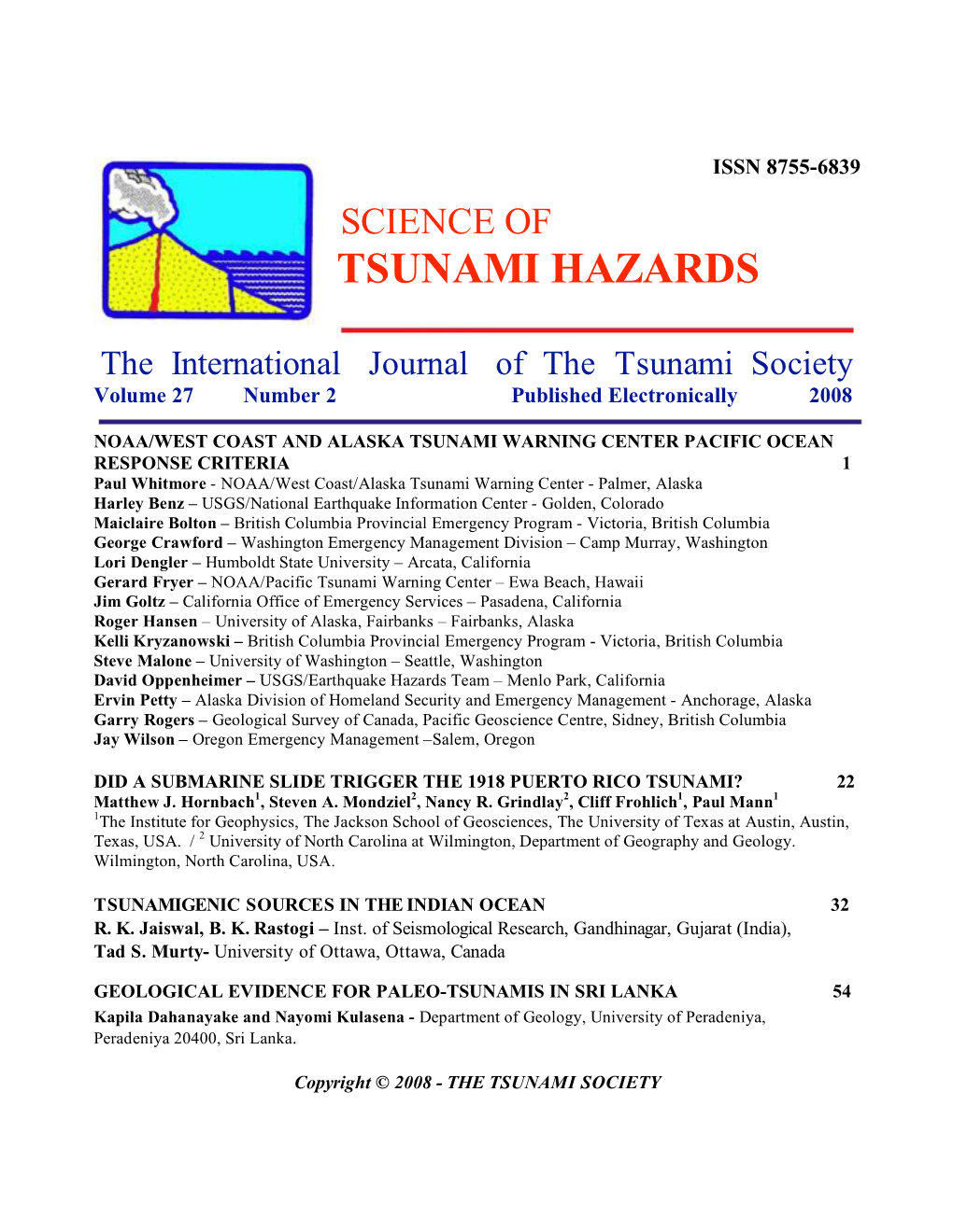 NOAA/West Coast and Alaska Tsunami