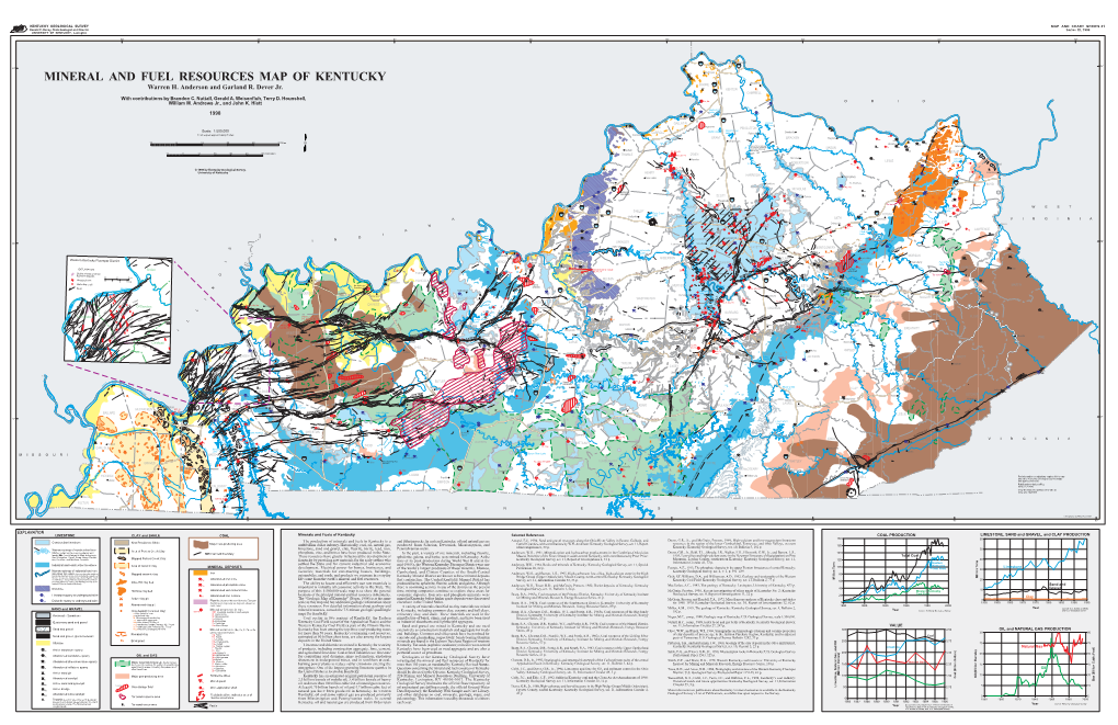 MINERAL and FUEL RESOURCES MAP of KENTUCKY Sg Alexandria 75 BOONE S Warren H