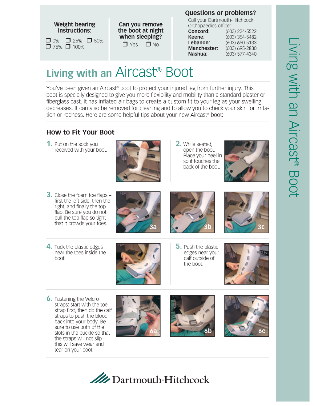 Living with an Aircast Boot