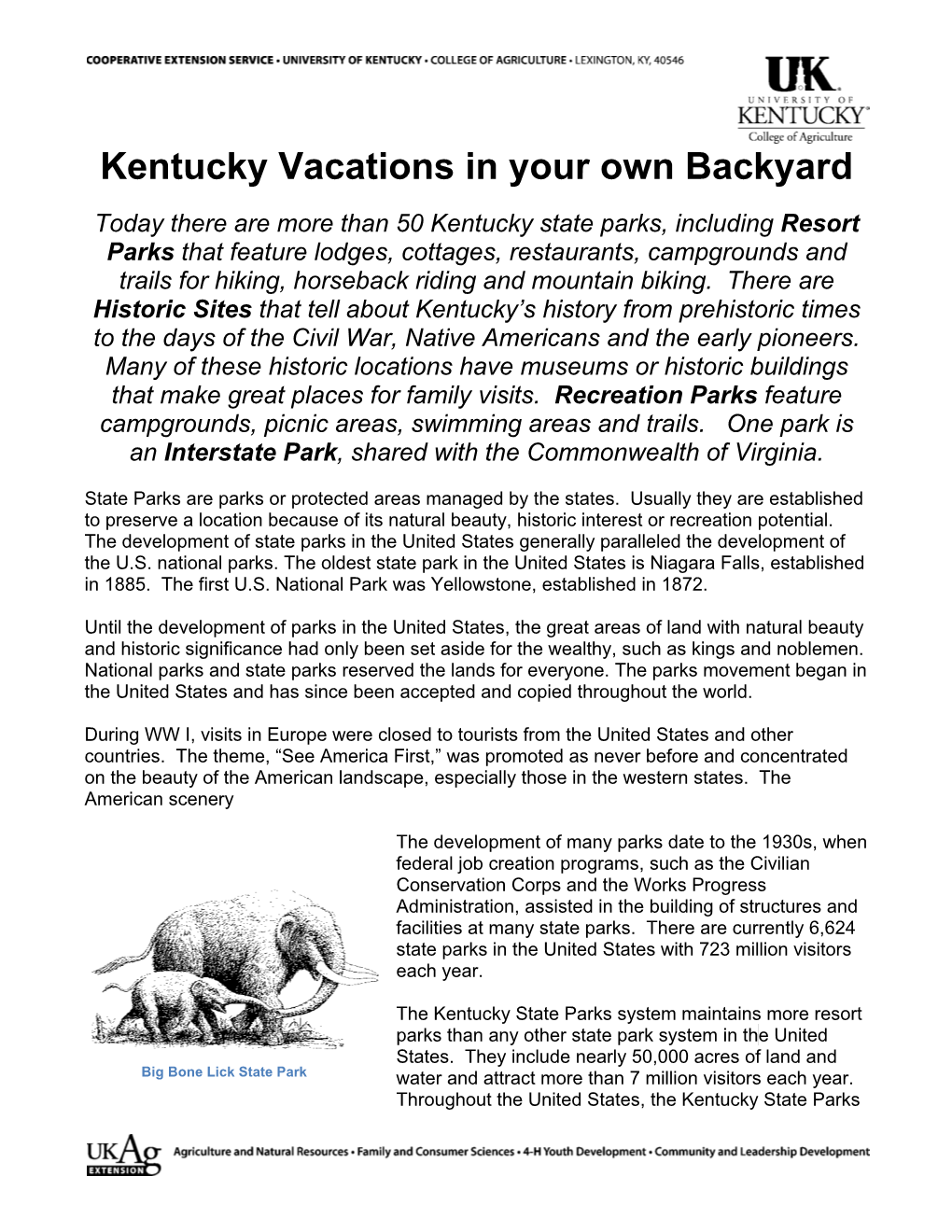 Kentucky Vacations in Your Own Backyard