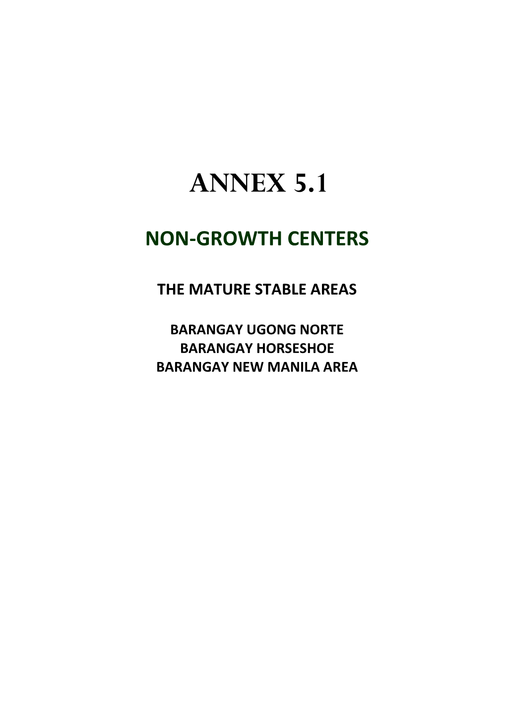 5.1 – Non-Growth Centers