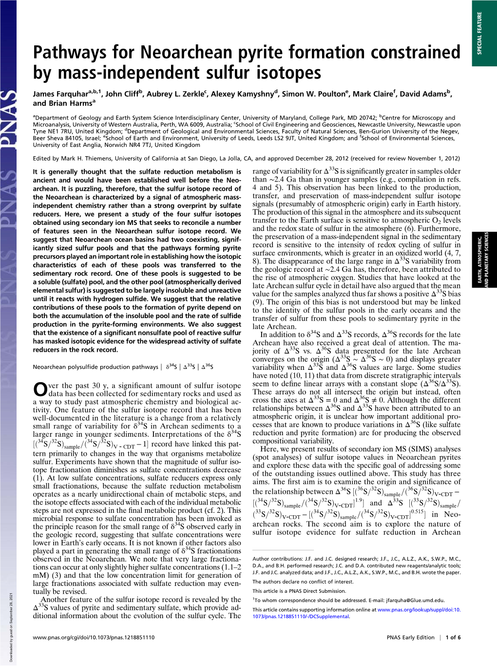 Pathways for Neoarchean Pyrite Formation Constrained by Mass