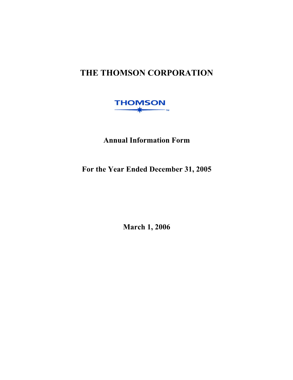 The Thomson Corporation