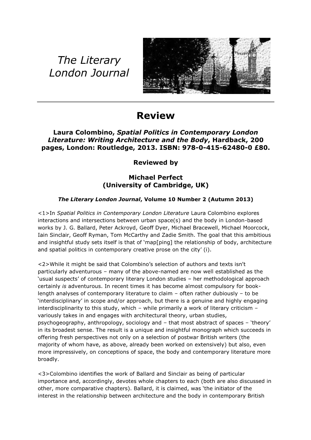 The Literary London Journal