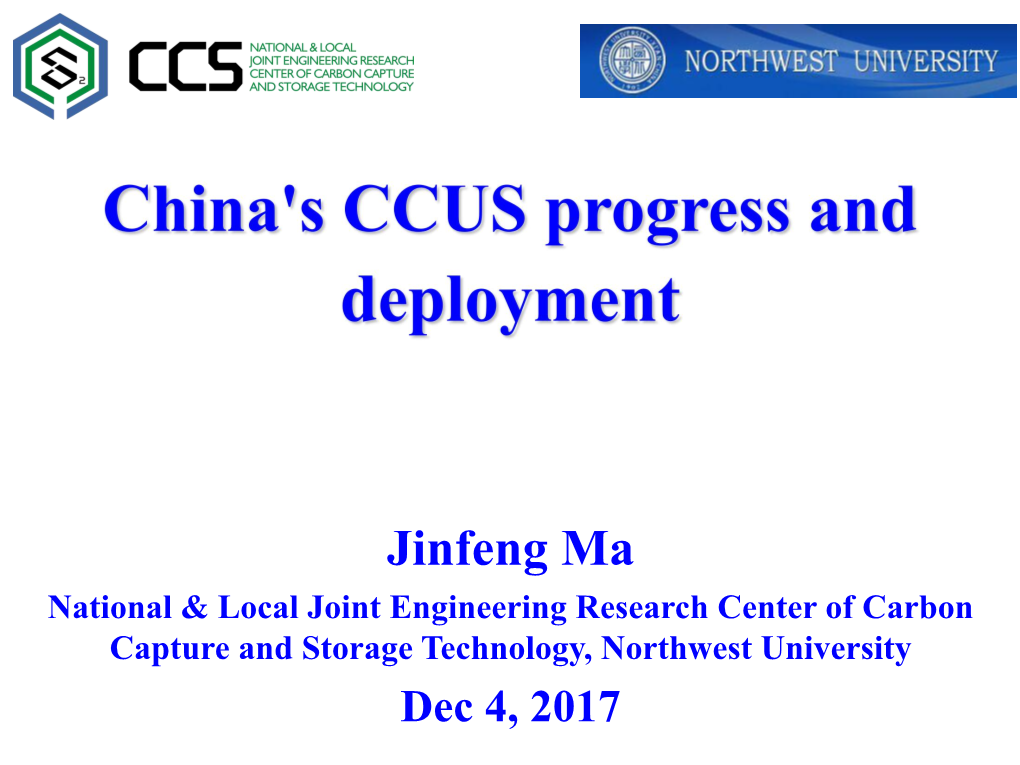 Development of CO2-EOR and Storage Techniques in Sinopec