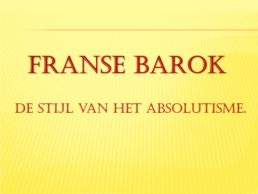 De Barok in Frankrijk