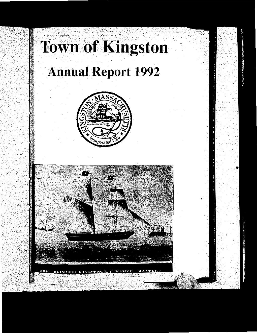 1992 TOW}I of KINCSTON Area Oftown 19.21 Sq