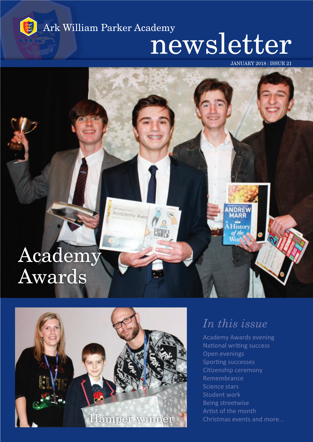 Ark William Parker Academy Newsletter JANUARY 2018 : ISSUE 21