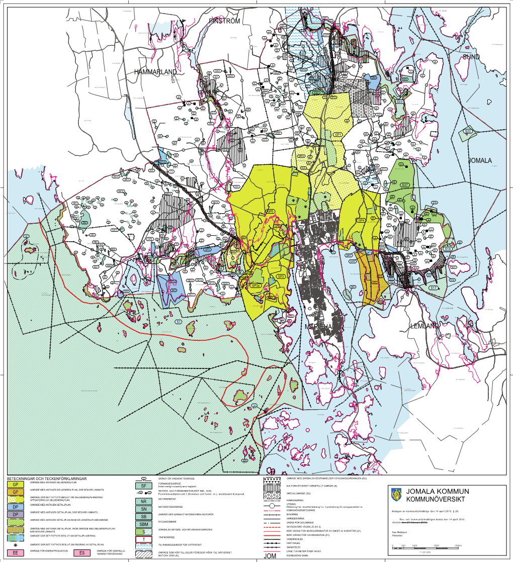 Hammarland Finström Sund Jomala Mariehamn Lemland Jom Jomala Kommun Kommunöversikt