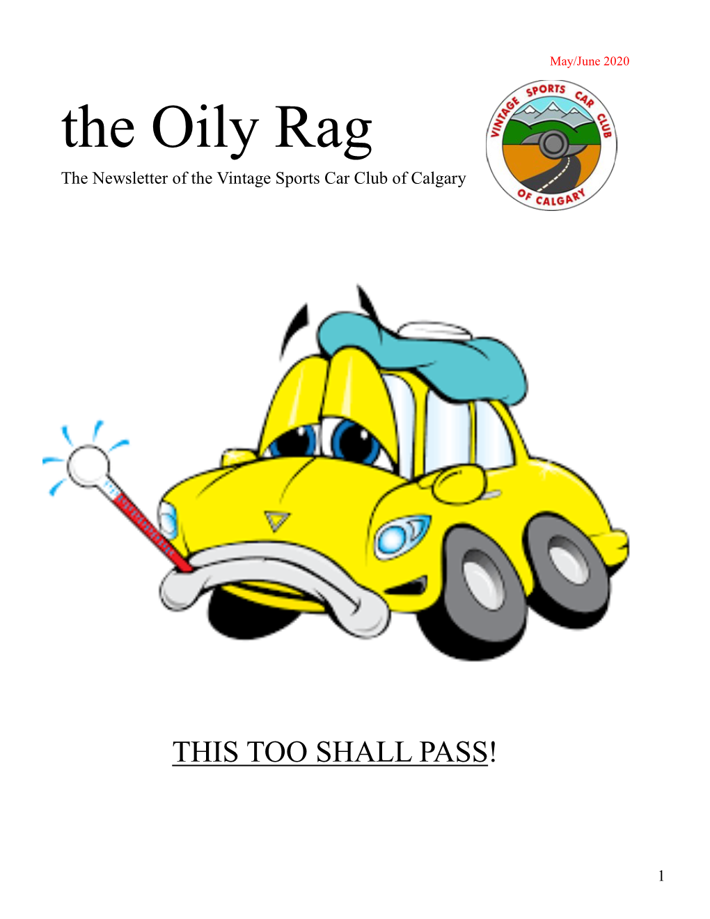 The Oily Rag the Newsletter of the Vintage Sports Car Club of Calgary