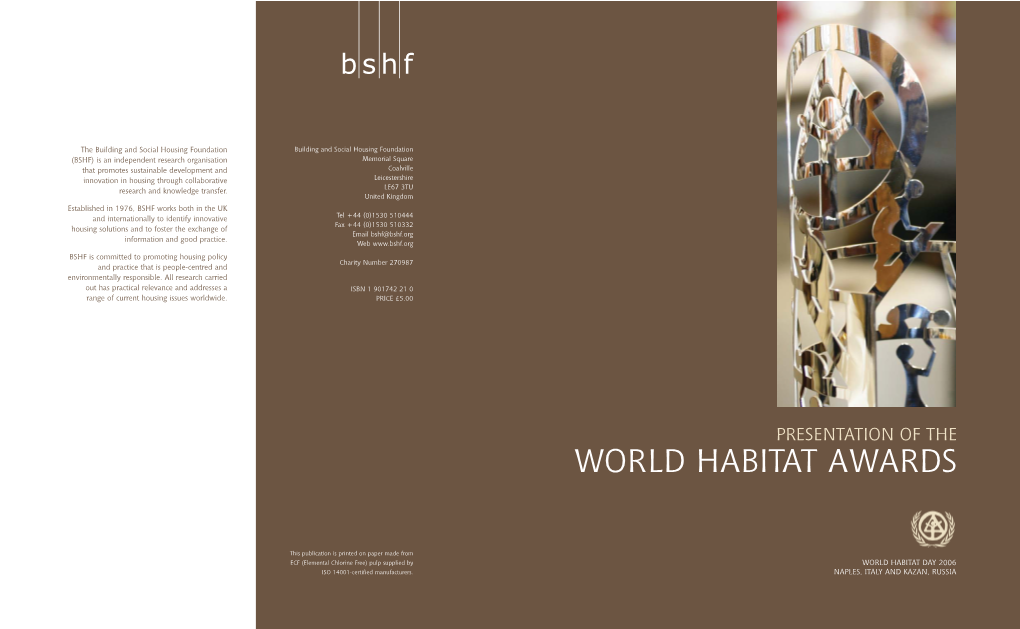 World Habitat Award Finalists 25