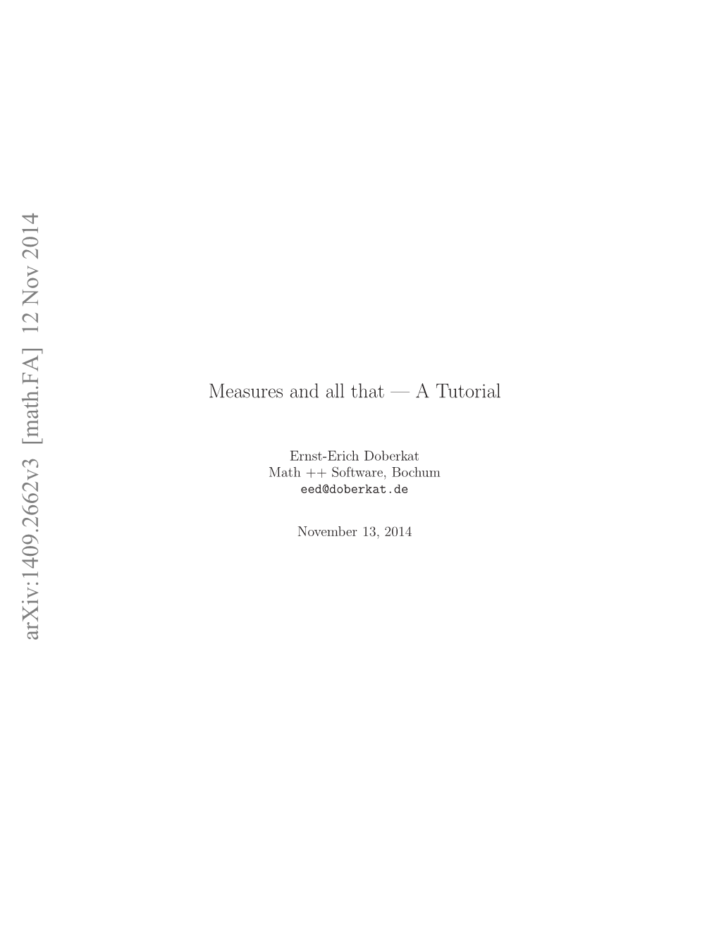 Arxiv:1409.2662V3 [Math.FA] 12 Nov 2014