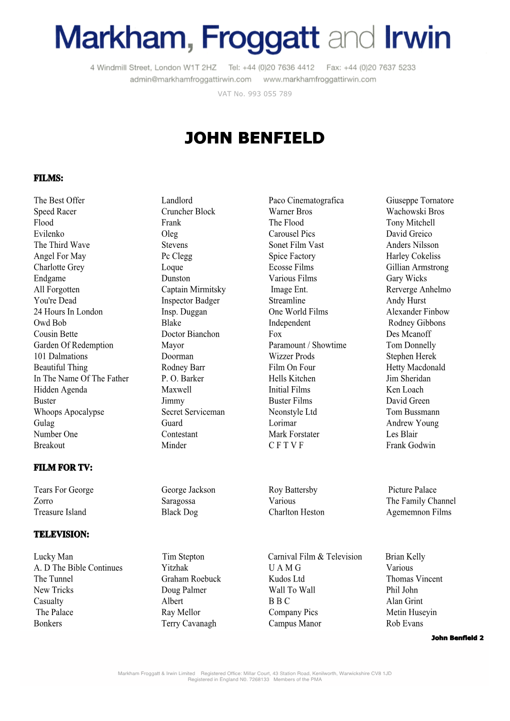 John Benfield