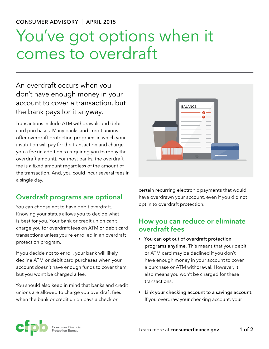 You've Got Options When It Comes to Overdraft