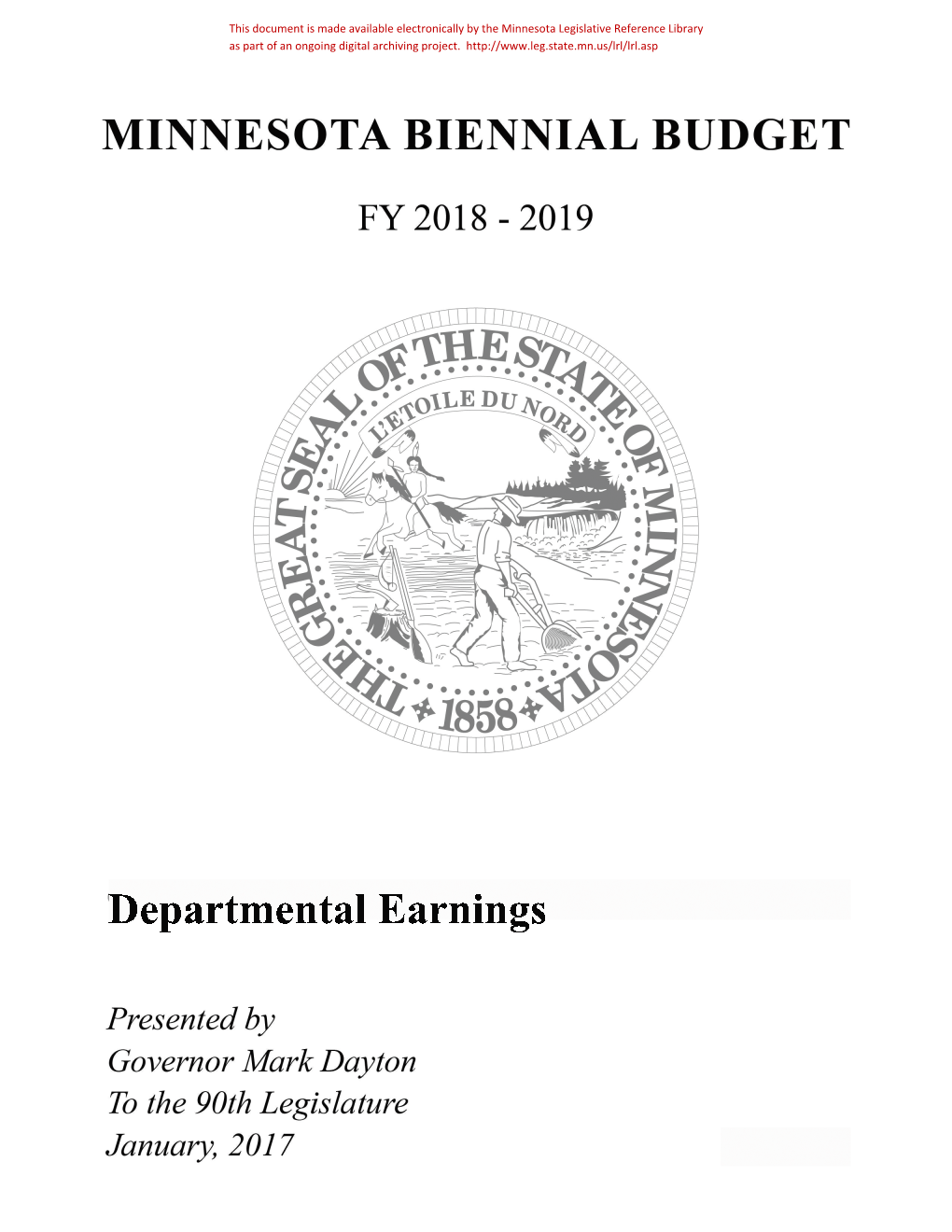 List of Departmental Earnings Groups by Agency Items Marked with an '*' Indicate That the Governor Recommends a Fee Change in the Departmental Earnings Group