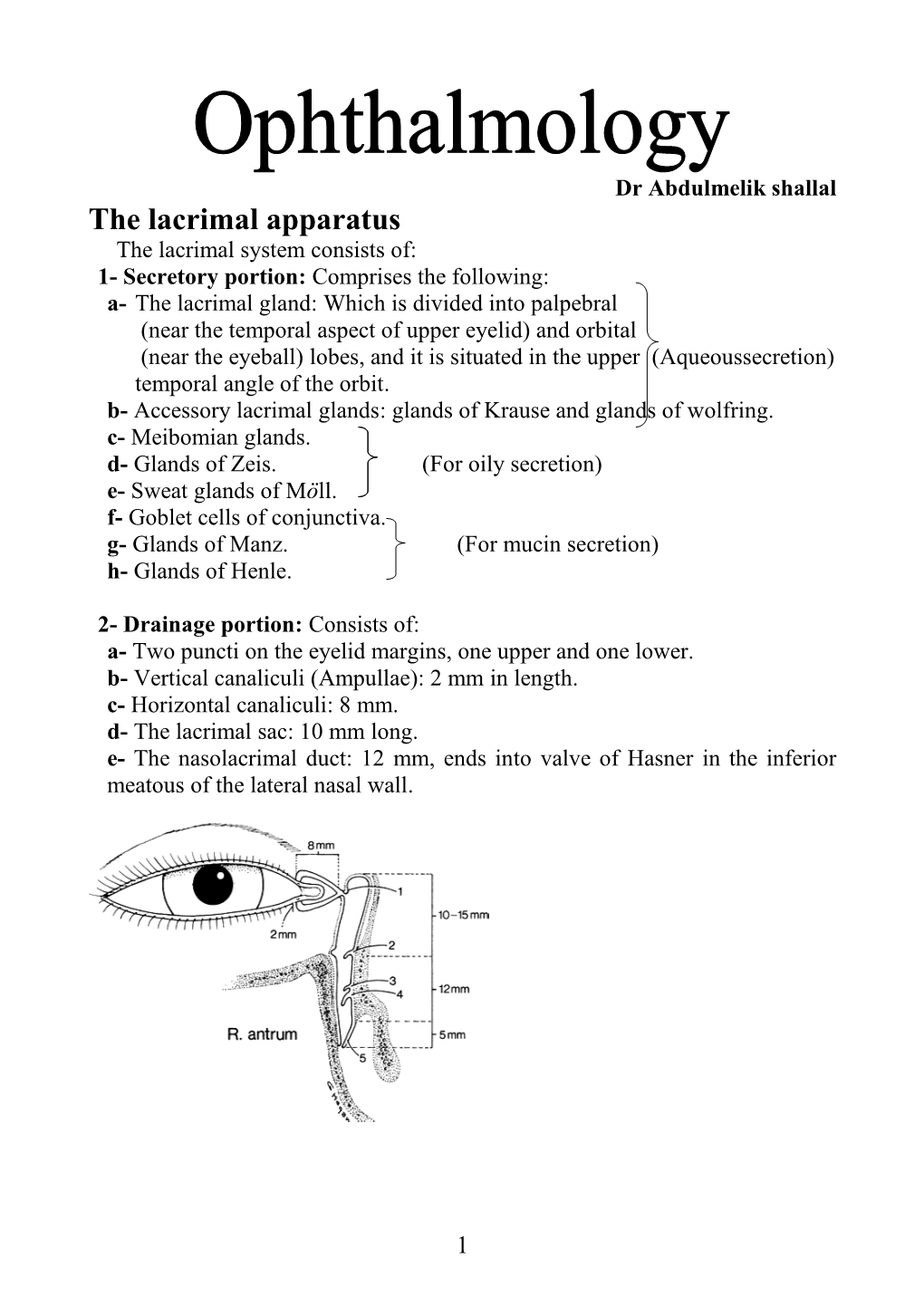 The Lacrimal Apparatus