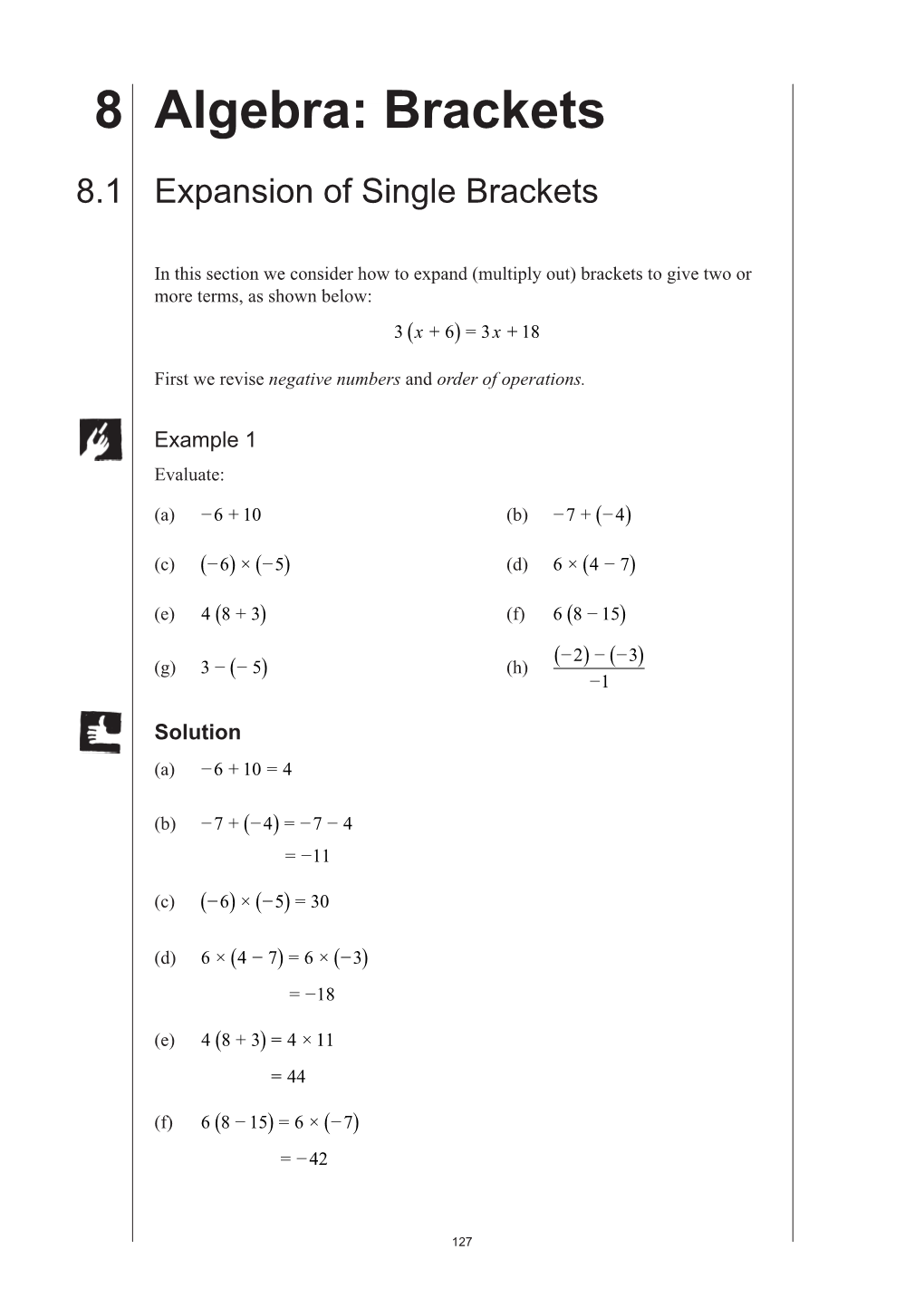 8 Algebra: Bracketsmep Y8 Practice Book A