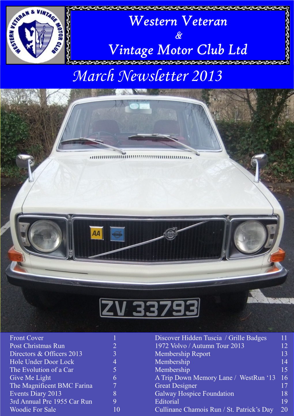 March Newsletter 2013