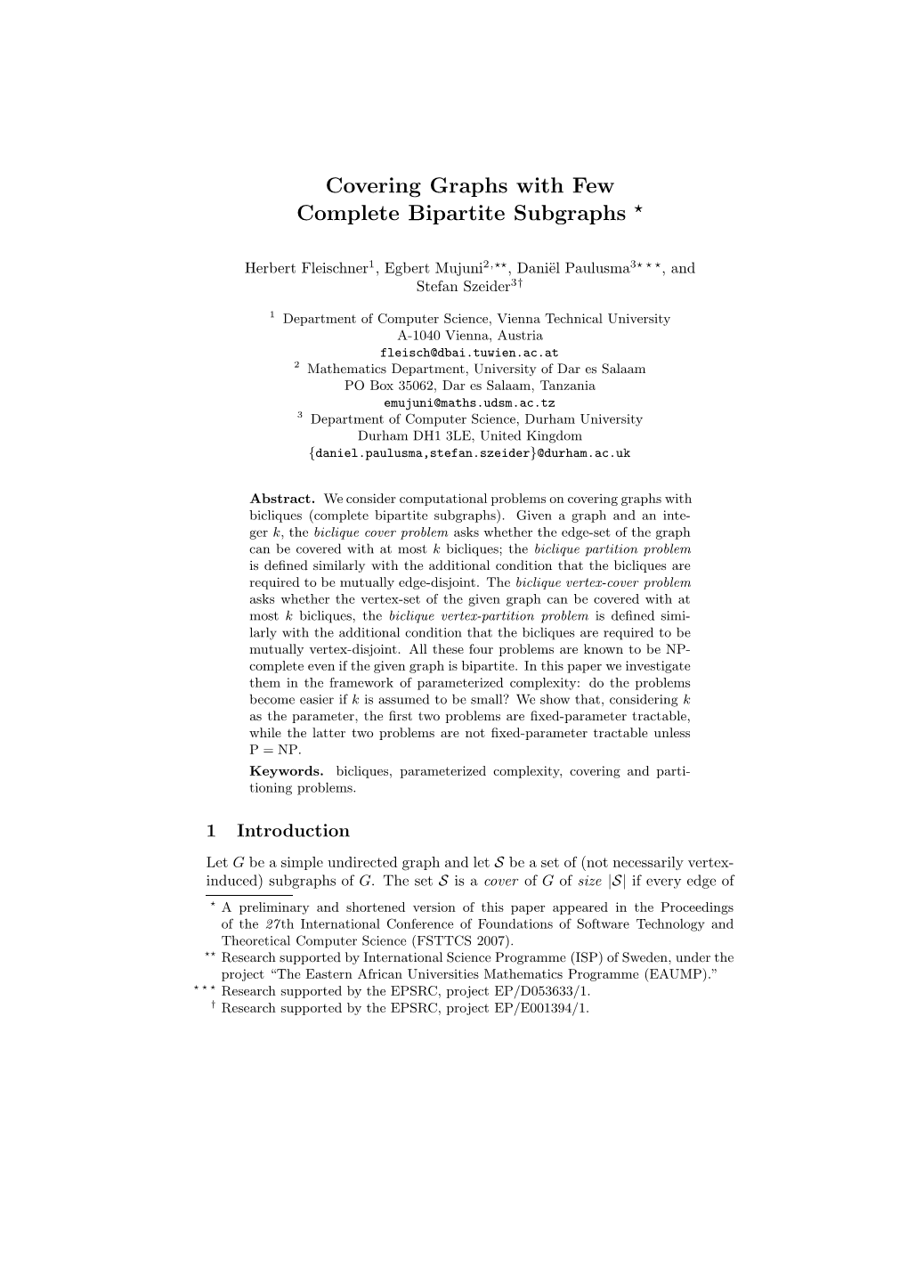 Covering Graphs with Few Complete Bipartite Subgraphs *