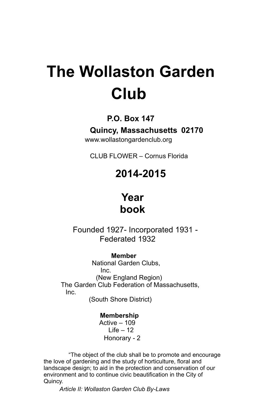WGC Yearbook 2014-2015