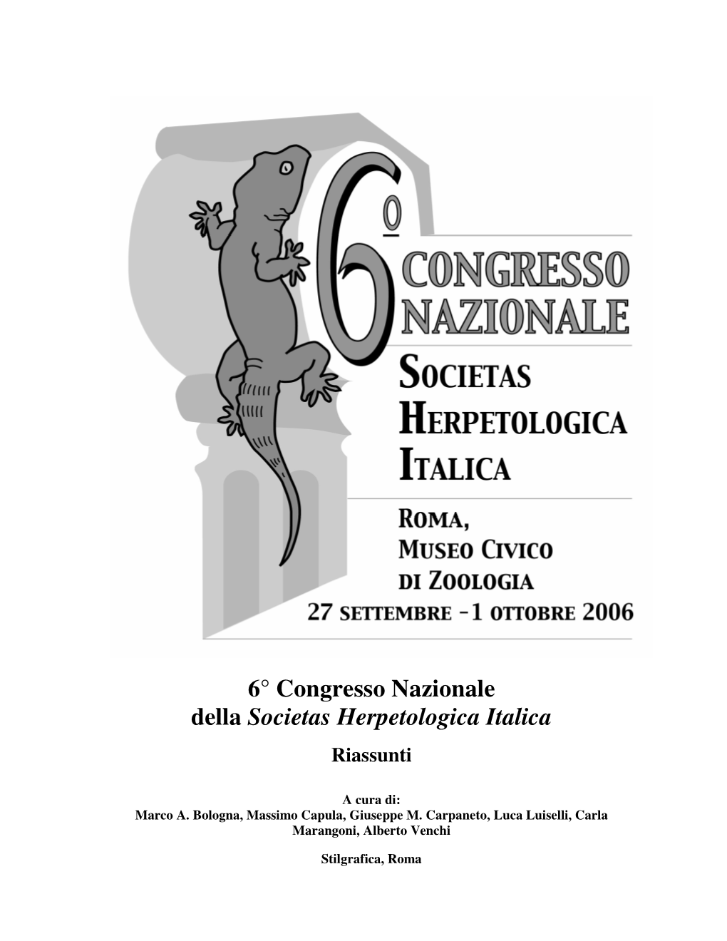 6° Congresso Nazionale Della Societas Herpetologica Italica