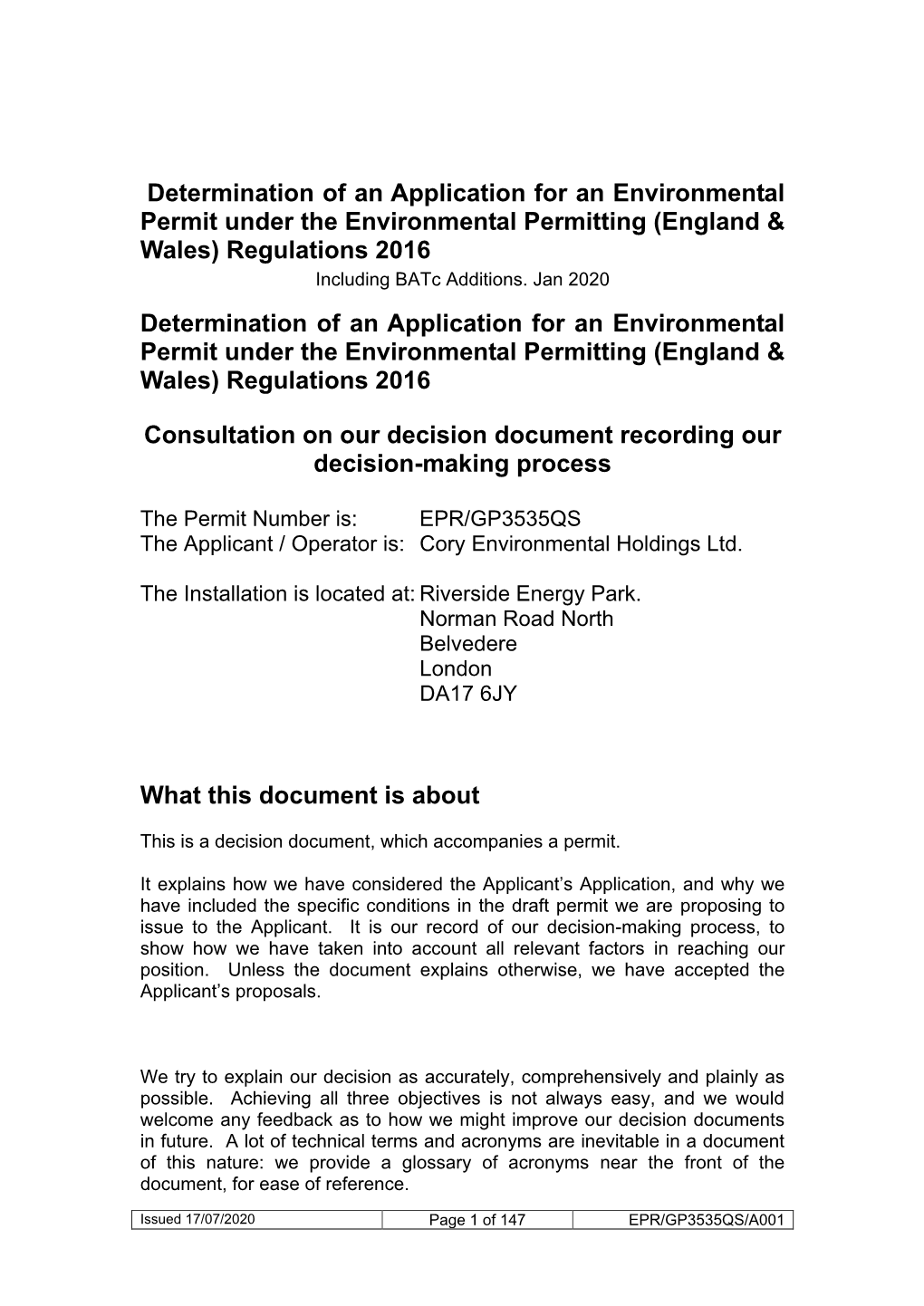 Decision Document Recording Our Decision-Making Process