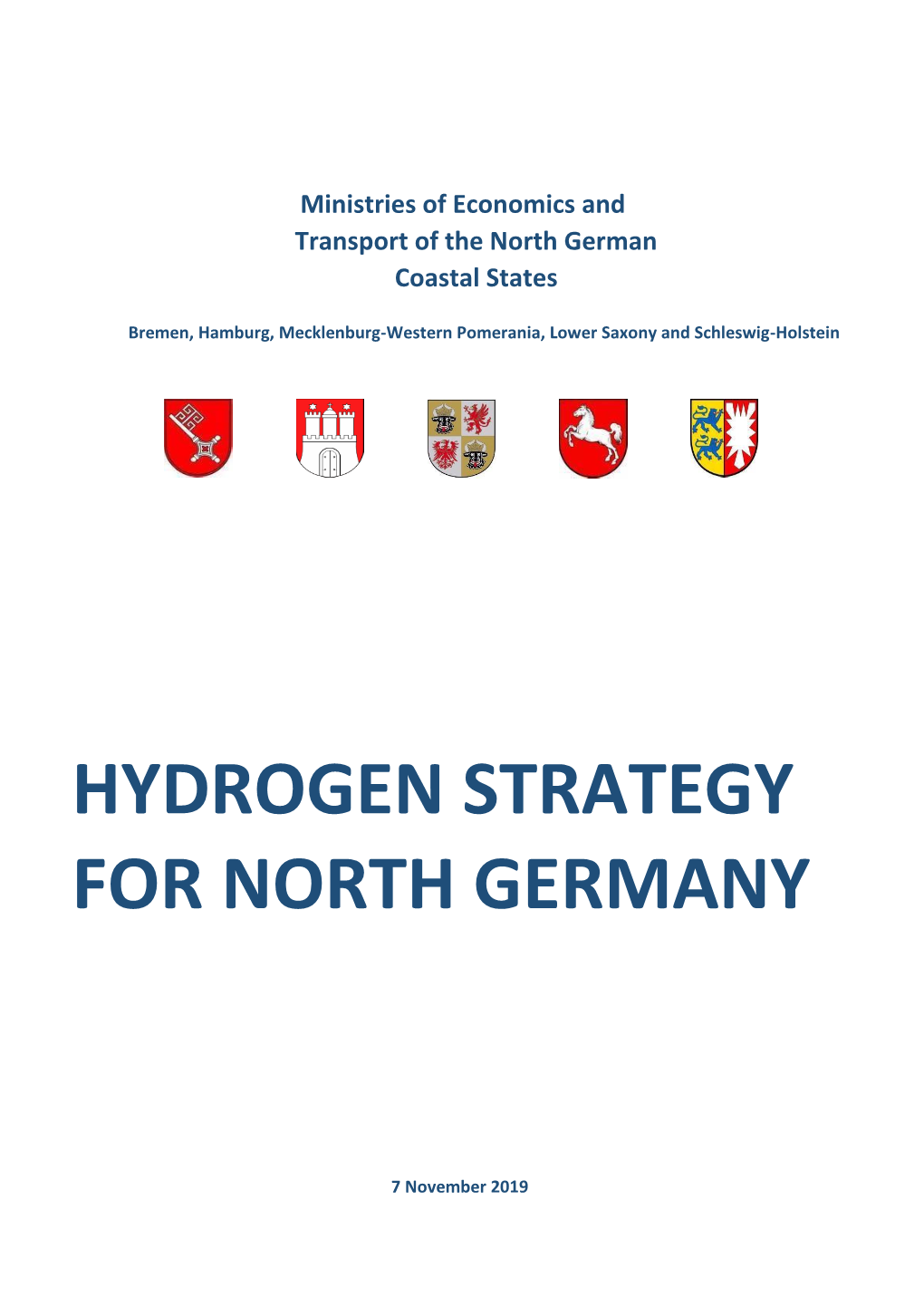 Hydrogen Strategy for North Germany