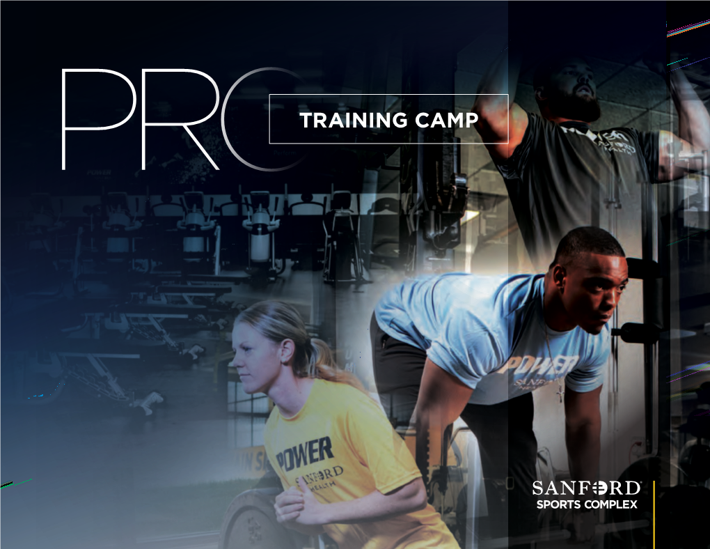 PROTRAINING CAMP Table of Contents