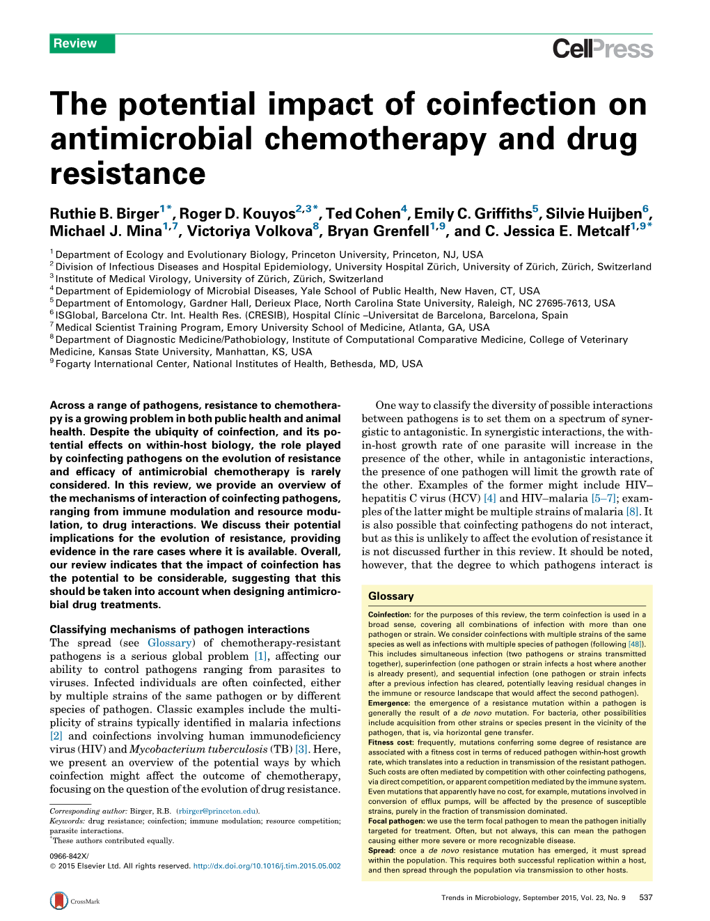 The Potential Impact of Coinfection on Antimicrobial