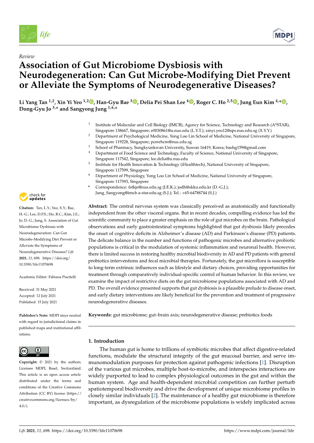 Can Gut Microbe-Modifying Diet Prevent Or Alleviate the Symptoms of Neurodegenerative Diseases?