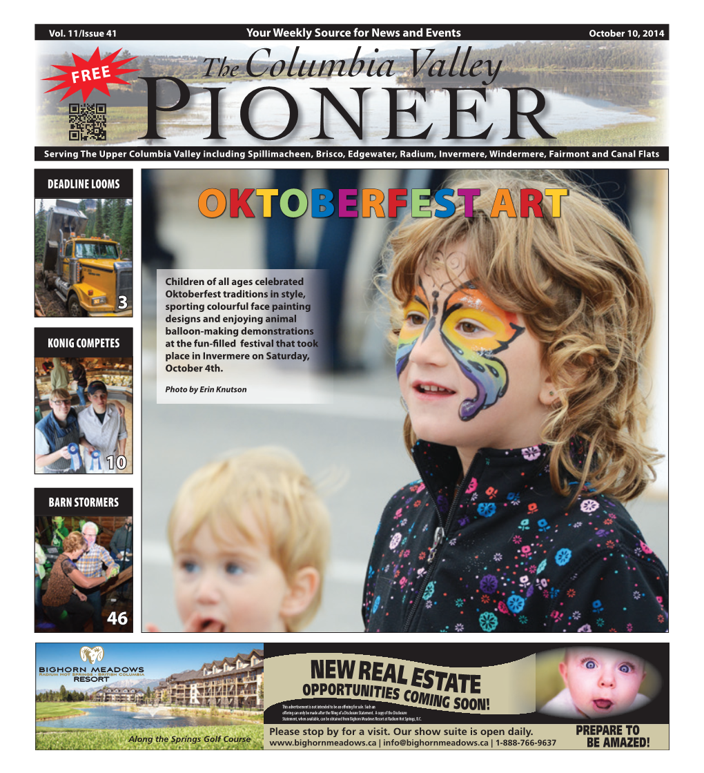 Columbia Valley Pioneer Sep 2014