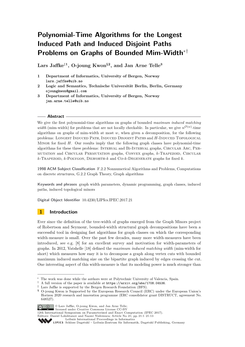 Polynomial-Time Algorithms for the Longest Induced Path and Induced Disjoint Paths Problems on Graphs of Bounded Mim-Width∗†