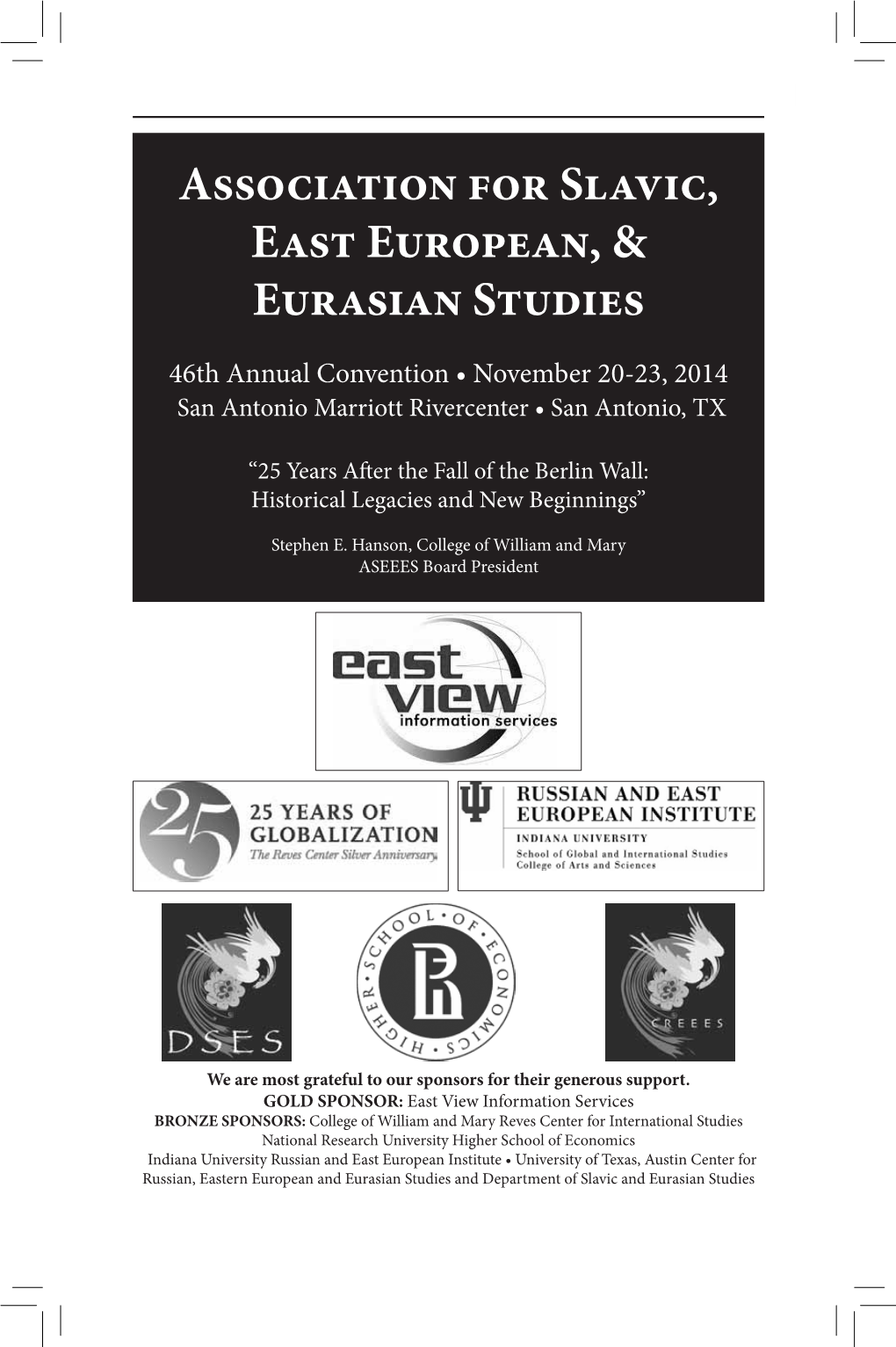 Association for Slavic, East European, & Eurasian Studies