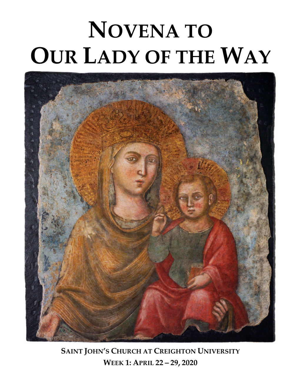 Novena to Our Lady of the Way