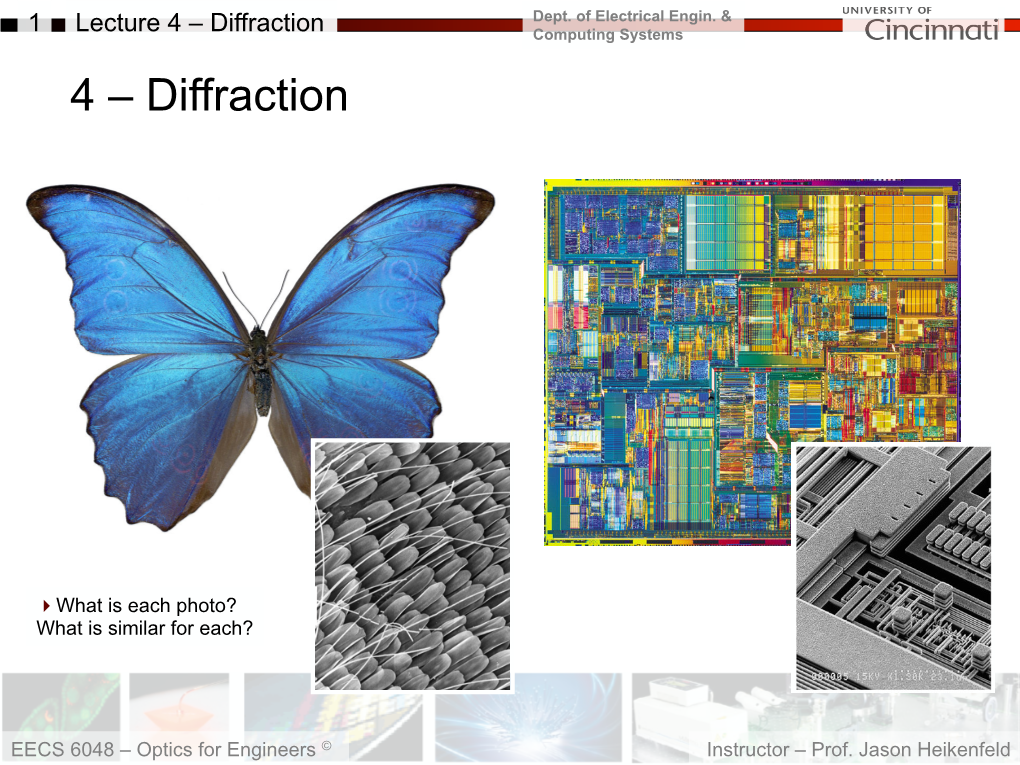 Diffraction Computing Systems 4 – Diffraction