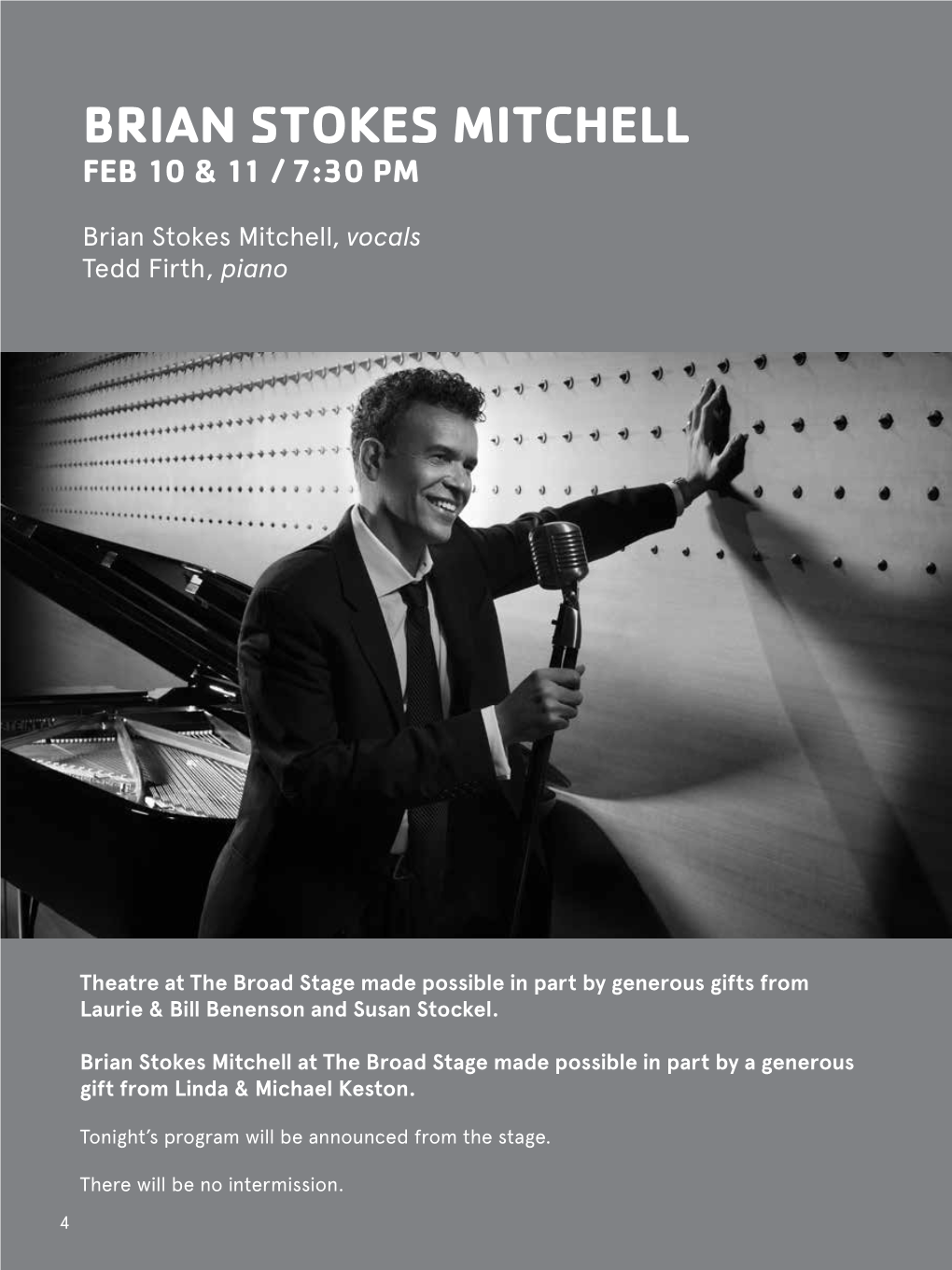 Brian Stokes Mitchell Feb 10 & 11 / 7:30 Pm