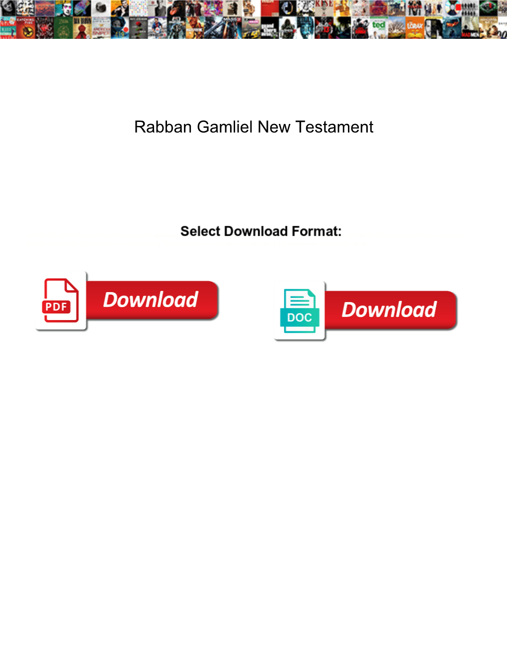 Rabban Gamliel New Testament